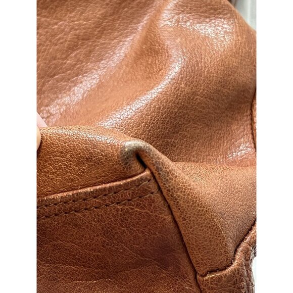 Spikes and Sparrow Genuine Leather Handbag Shoulder Bag Tan Brown Tote - Picture 13 of 16